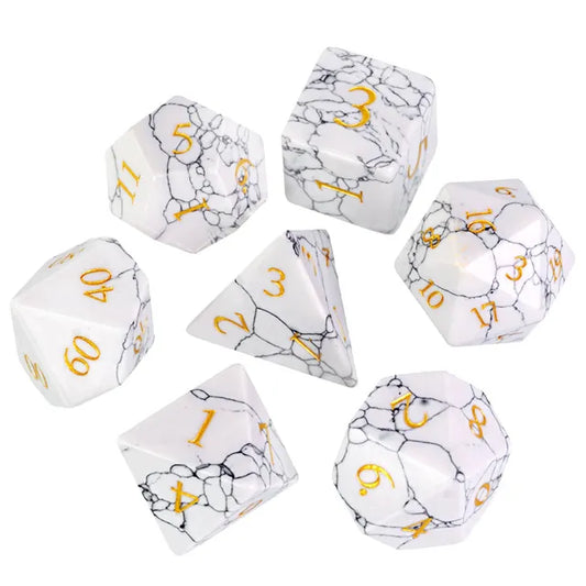 Howlite Dice