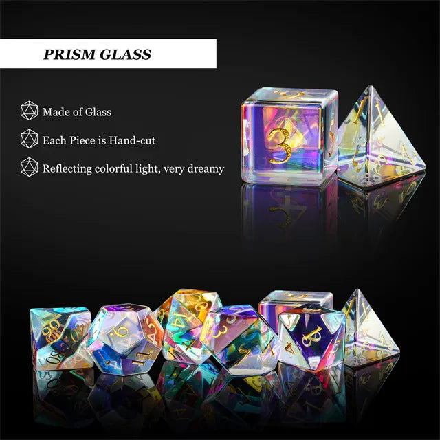 Gemstone Polyhedral Dice Set: Prismatic Crystal