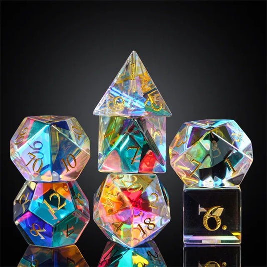 Gemstone Polyhedral Dice Set: Prismatic Crystal