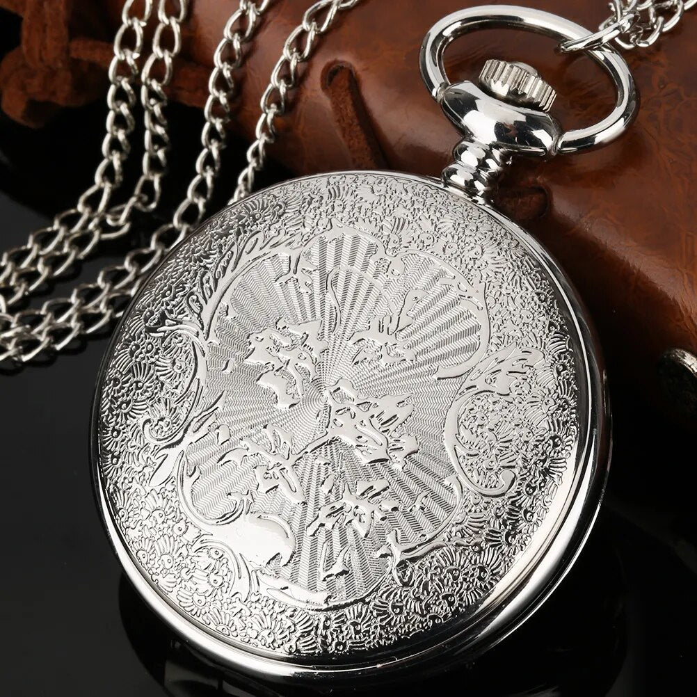 Romantic Starry Sky With Pearl Sun Pocketwatch