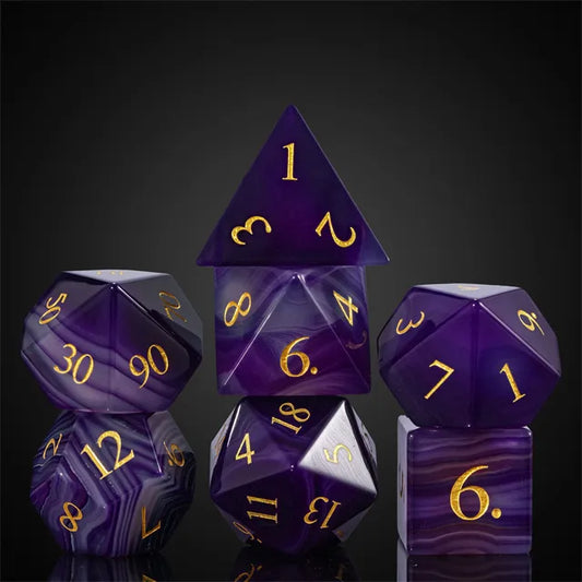 Purple Agate Dice